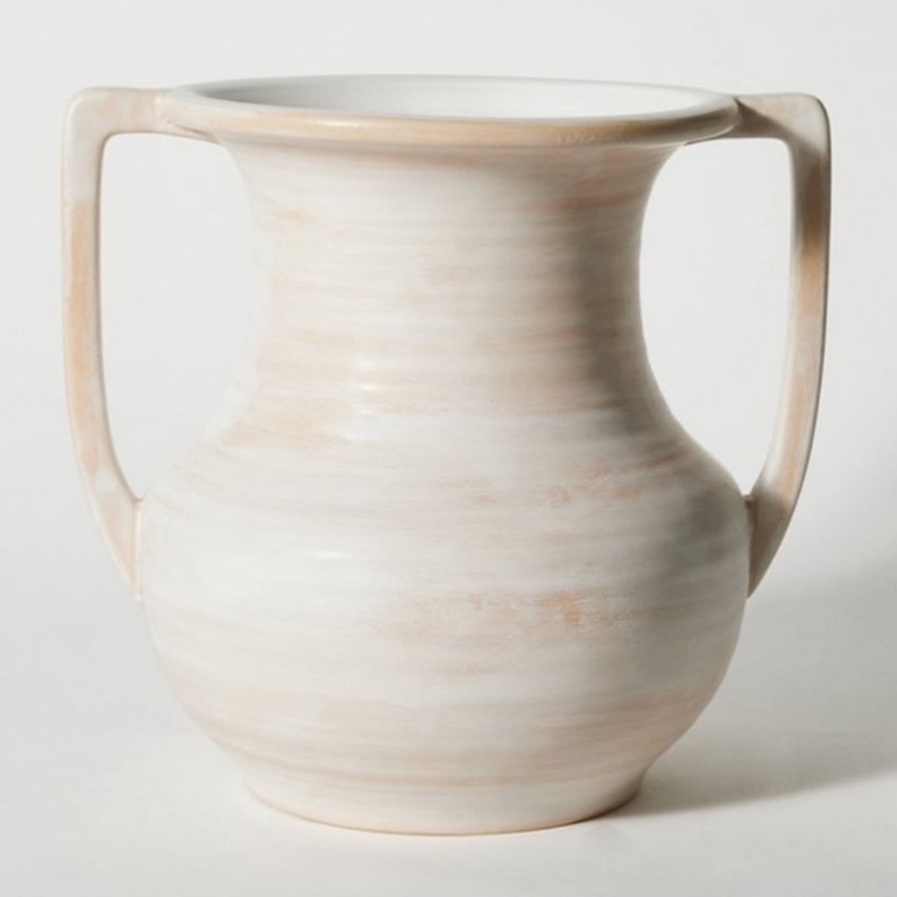 STUDIO MCGEE NWT ceramic trophy vase -cream -large